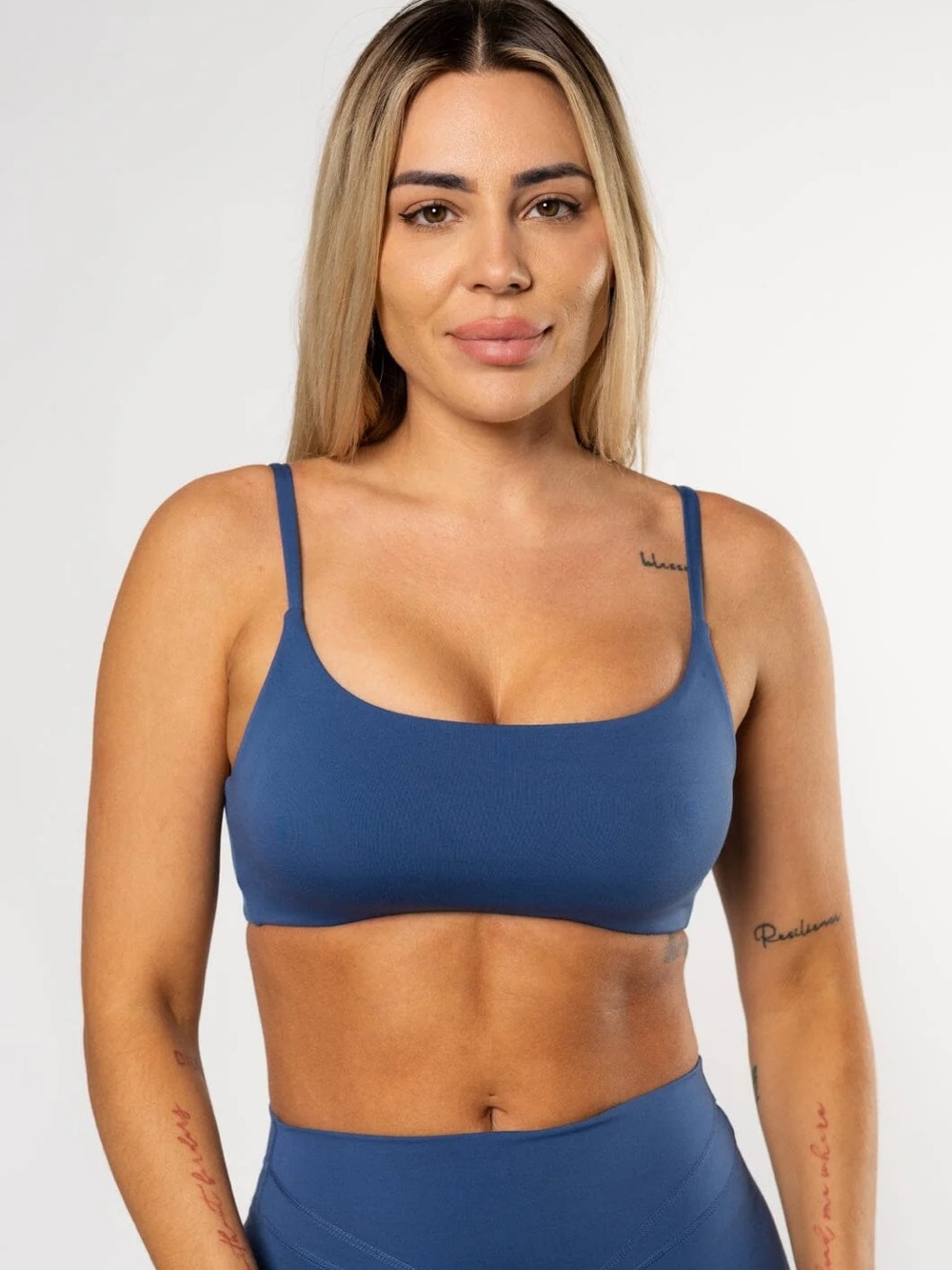 Paragon Reluna Refined Square Bra in True Blue - size S